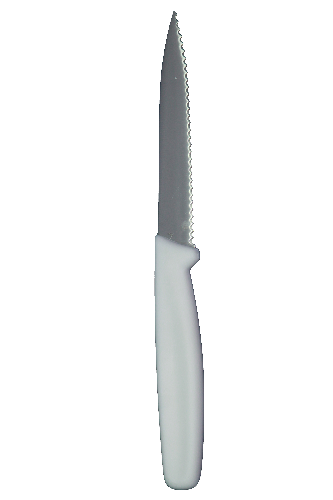 CUCHILLO MONDADOR DENTADO BLANCO