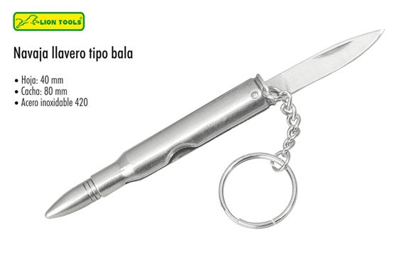 NAVAJA LLAVERO TIPO BALA
