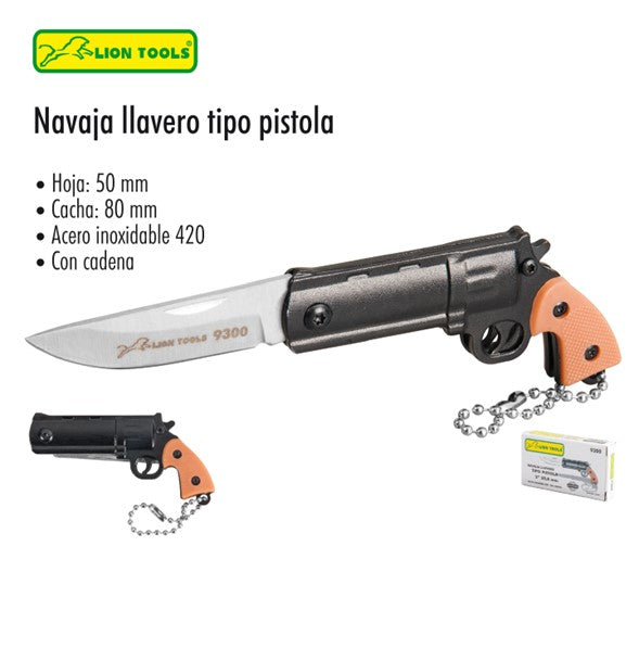 NAVAJA LLAVERO TIPO PISTOLA