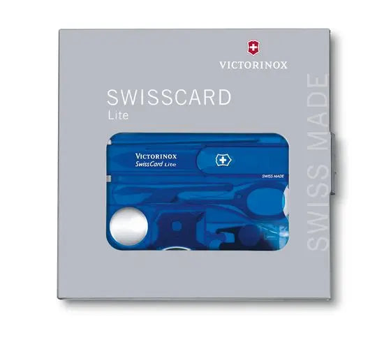 SWISS CARD LITE AZUL TRANSPARENTE