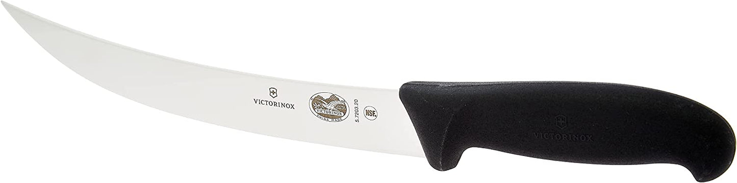 CUCHILLO DE COCINA HOJA ANGOSTA CURVA NEGRO