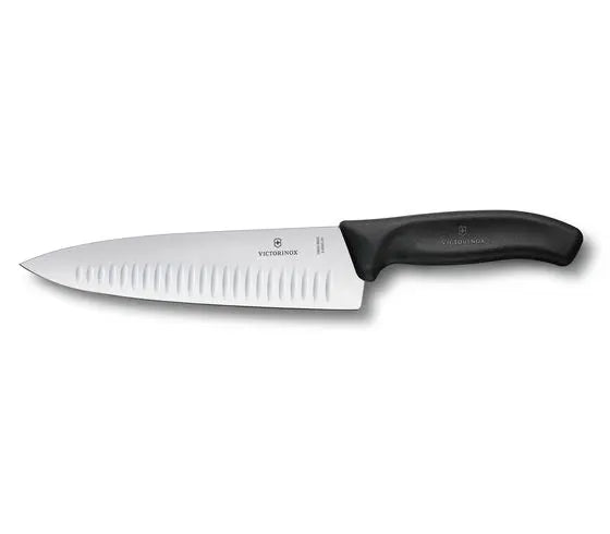 CUCHILLO DE COCINA TROQUELADO NEGRO