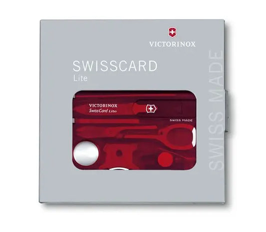 SWISS CARD LITE ROJO TRANSPARENTE