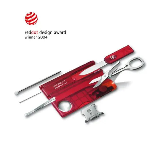 SWISS CARD LITE ROJO TRANSPARENTE