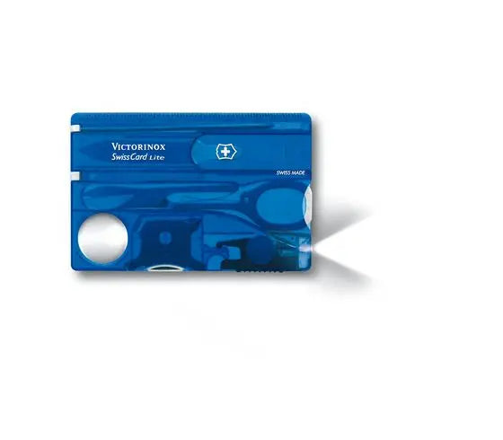 SWISS CARD LITE AZUL TRANSPARENTE