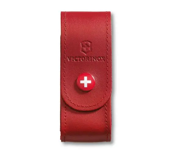 FUNDA DE PIEL ROJA PARA NAVAJA 91MM