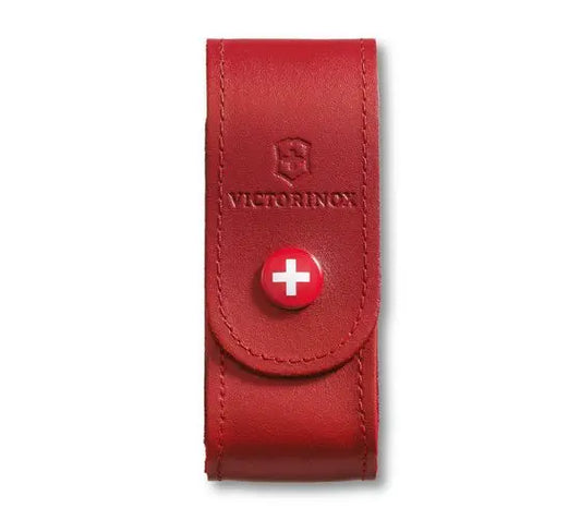 FUNDA DE PIEL ROJA PARA NAVAJA 91MM
